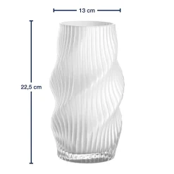 Vase VERDI 23 cm weiß