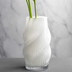 Vase VERDI 30 cm weiß