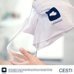 Weinset CESTI 3-teilig + Poliertuch