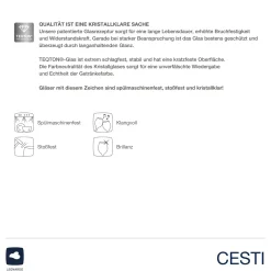 Weißweinglas CESTI 360 ml 6er-Set + Poliertuch