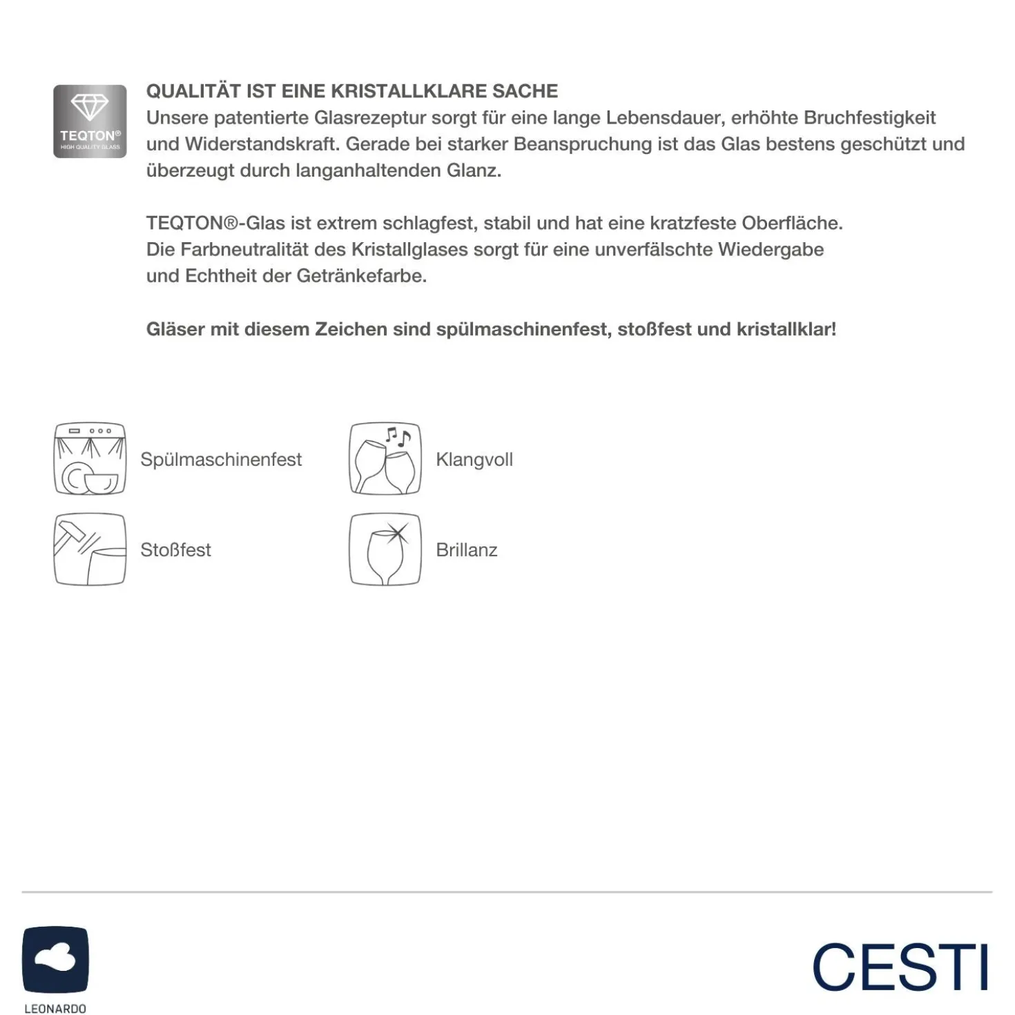 Weißweinglas CESTI 360 ml 6er-Set + Poliertuch
