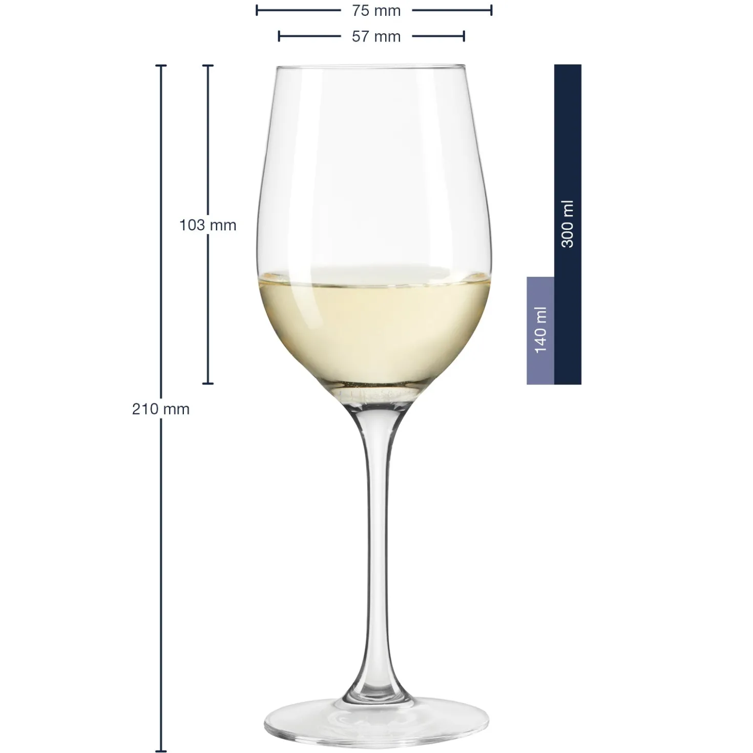 Weißweinglas CIAO+300 ml 6er-Set